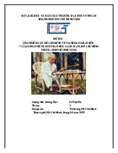 Quan điểm của Hồ Chí Minh về vai trò của đạo đức và giải pháp rèn luyện đạo đức cách mạng Hồ Chí Minh trong sinh viên hiện nay | Môn Tư tưởng Hồ Chí Minh - Đại học Sư phạm Thành phố Hồ Chí Minh