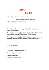 công thức kinh tế vĩ mô theo các chương | Đại học Kinh tế Thành phố Hồ Chí Minh