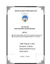 Quan điểm của chủ nghĩa Mác – Lênin về liên minh giai cấp và sự vận dụng của Đảng trong quá trình xây dựng khối đại đoàn kết dân tộc ở nước ta hiện nay | Bài tập lớn môn Chủ nghĩa xã hội Neu