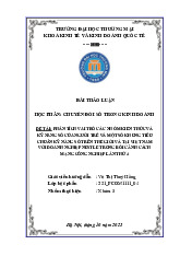 Phân tích vai trò của nhóm kiến thức và kĩ năng số của người trẻ | Bài thảo luận Chuyển đổi số