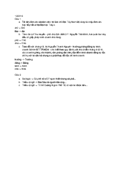 ôn tập cuối kì | Thực hành văn bản tiếng Việt | Đại học Khoa học Xã hội và Nhân văn, Đại học Quốc gia Thành phố HCM