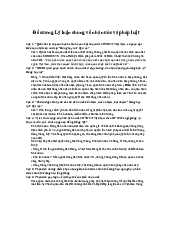 Đề cương lý luận chung về nhà nước và pháp luật - Triết học Mác Lenin| Đại học Kinh Tế Quốc Dân