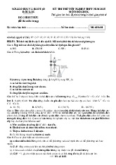Đề thi thử tốt nghiệp THPT 2025 môn Hóa Sở GD&ĐT Đắk Lắk