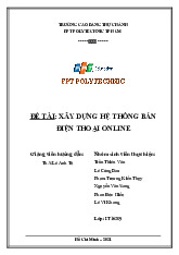 Báo Cáo Đề Tài: Xây Dựng Hệ Thống Bán Điện Thoại Online | Môn Kĩ thuật phần mềm - Trường Cao đẳng Thực hành FPT