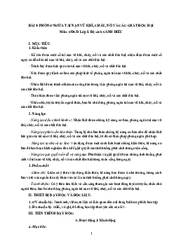 Giáo án Giáo dục công dân 8 Bài 9: Phòng ngừa tai nạn vũ khí, cháy, nổ và các chất độc hại | Cánh diều