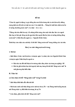 So sánh chi tiết nước mắt trong Vợ nhặt và Chiếc thuyền ngoài xa | Văn mẫu lớp 12