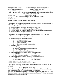 Đề thi lập đội tuyển học sinh giỏi lớp 9 dự thi cấp tỉnh năm 2008 tỉnh Tiền Giang -(có đáp án )