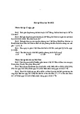 Bài tập Môn Khoa học Trái Đất | Đại học Cần Thơ