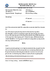 Bài Thi Học Phần Triết Học Mac-Lenin - Mã đề 34 | Trường Đại học Thương Mại