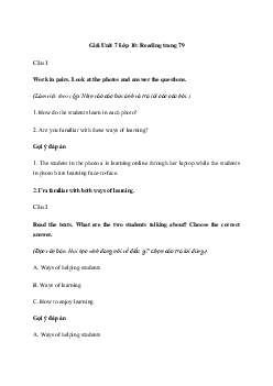 Tiếng Anh 10 Unit 7: Reading - Kết Nối Tri Thức