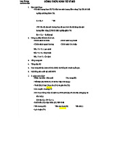 Công Thức Kinh Tế Vĩ Mô - Tài Liệu Học Tập CHƯƠNG 3