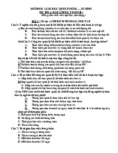 Tuyển tập đề thi và đáp án học phần giáo dục quốc phòng và an ninh