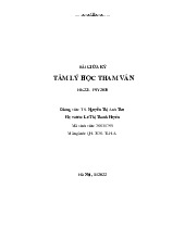 Đề cương môn Tâm lý học đại cương - Trường Đại học lao động -  xã hội
