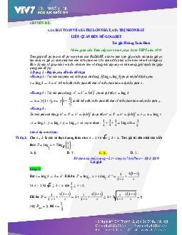 Tài liệu tự học hàm số lũy thừa, hàm số mũ và hàm số logarit