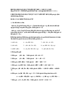 Sinh học 12 Bài 11: Phương pháp giải bài tập Liên kết gen và Hoán vị gen