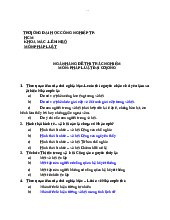 Đề cương thi trắc nghiệm môn pháp luật đại cương | Pháp luật đại cương | Đại học công nghiệp TP HCM