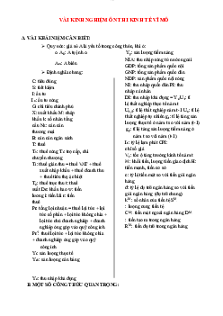 Một số kinh nghiệm ôn thi vĩ mô