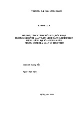 Đổi mới, tăng cường hòa giải, đối thoại trong tranh chấp dân sự | Môn Khóa luận tốt nghiệp - Đại học Công Đoàn