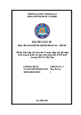 Hội nhập kinh tế quốc tế và tác động của hội nhập kinh tế quốc tế đối với quá trình phát triển KTTT định hướng XHCN ở Việt Nam | Bài thảo luận kinh tế chính trị