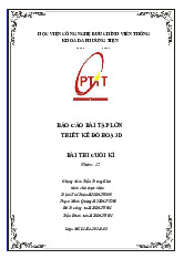 Báo cáo Thiết kế đồ hoạ 3D môn Thiết kế đồ họa cơ bản | Học viện Công Nghệ Bưu Chính Viễn Thông