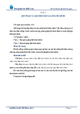 Bài 2: Quy phạm và quan hệ pháp luật hành chính môn Luật hành chính | Viện Đại học Mở Hà Nội