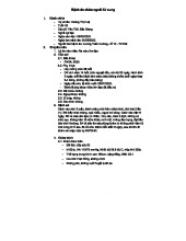 Bệnh án chửa ngoài tử cung - BA Y4YK - Hoàng Thị Huệ