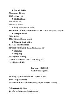 Đề thi kỹ năng chuyên môn Nguyên lý kế toán