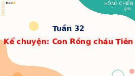 Giáo án điện tử Tiếng việt 2 Bài 32 Cánh diều: Người Việt Nam - Nói và nghe: Kể chuyện đã học Con Rồng cháu Tiên