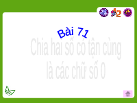 Giáo án điện tử Toán 4 Cánh diều: Chia hai số có tận cùng là các chữ số 0