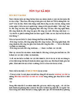 Bài giảng Triết học về Tồn tại xã hội | Đại học Sư phạm Hà Nội