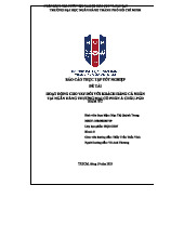 Báo cáo thực tập - Hoạt động cho vay khách hàng cá nhân tại ACB PGD Hàm Tử