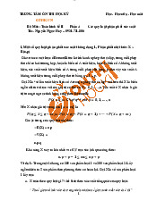 Ôn thi học kỳ Toán kinh tế II | Học viện Hành chính Quốc gia