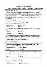 Ngân hàng trắc nghiệm môn văn hóa kinh doanh