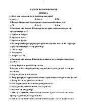 Câu hỏi trắc nghiệm tổng hợp - Dẫn luận ngôn ngữ | Trường Đại học Hà Nội