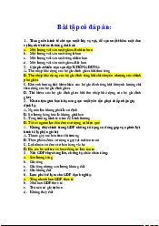 Bài tập có đáp án Kinh tế vi mô | Trường Đại học Mở Thành phố Hồ Chí Minh