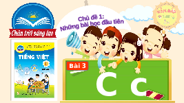 Giáo án điện tử Tiếng việt 1 bài 3 Chân trời sáng tạo: Học vần: C, c, dầu huyền, dấu sắc