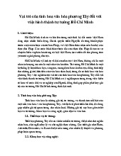 Vai trò của tinh hoa văn hóa phương Tây đối với việc hình thành tư tưởng Hồ Chí Minh - Tư tưởng Hồ Chí Minh (SSH1050) | Trường Đại học Bách khoa Hà Nội