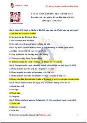 Tài liệu trắc nghiệm môn Lịch sử Đảng | Đại Học Hà Nội