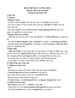 Giáo án Khoa học tự nhiên 8 Bài 19: Đòn bẩy và ứng dụng | Kết nối tri thức