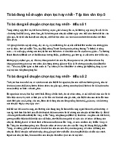 Tả bà đang kể chuyện chọn lọc hay nhất - Tập làm văn lớp 5