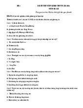 Đề thi thử tốt nghiệp THPT 2025 môn Địa lí bám sát đề minh họa - Đề 6