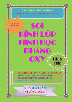 30 tính chất hình học Oxy điển hình – Trần Văn Tài – Hứa Lâm Phong