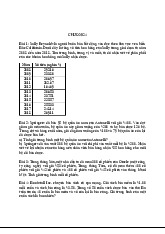 Bài tập Phân tích dữ liệu và tính toán trung bình | Thống kê trong kinh tế và kinh doanh | Trường Đại học Kinh tế Quốc dân