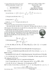 Đề khảo sát chất lượng Toán 9 năm 2023 – 2024 phòng GD&ĐT Cầu Giấy – Hà Nội
