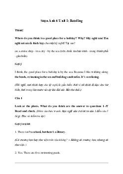 Giải Tiếng Anh 6 Unit 1: Reading - Friends Plus