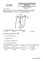 Bài giảng về toán học lớp 12 - Chương 1 Đại số và giải tích