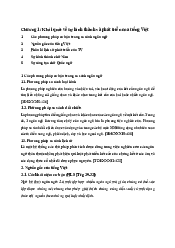 Chương 1: Khái quát về sự hình thành và phát triển môn Việt ngữ học | Đại Học Hà Nội
