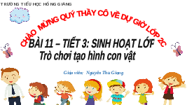 Giáo án điện tử Hoạt động trải nghiệm 2 Chủ đề Sinh hoạt lớp - Cánh diều