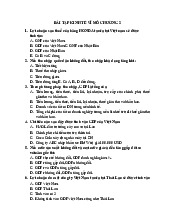 Bài tập Kinh tế vĩ mô chương 2 | Đại học Kinh tế Thành phố Hồ Chí Minh