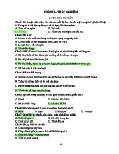 Trắc nghiệm chương 1 Tin học cơ bản